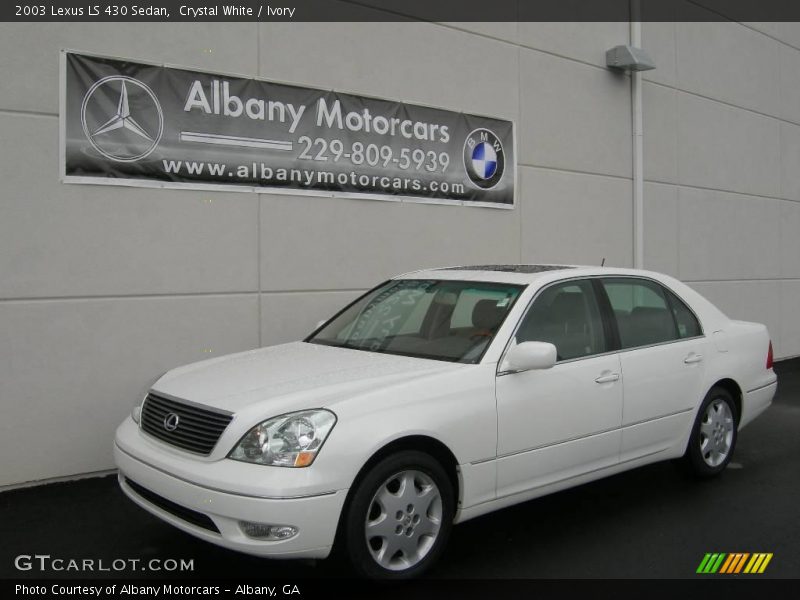 Crystal White / Ivory 2003 Lexus LS 430 Sedan