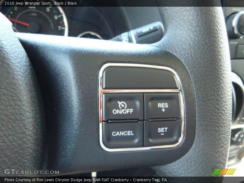 Black / Black 2016 Jeep Wrangler Sport