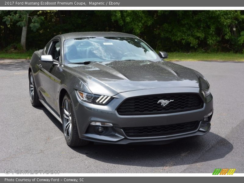 Magnetic / Ebony 2017 Ford Mustang EcoBoost Premium Coupe