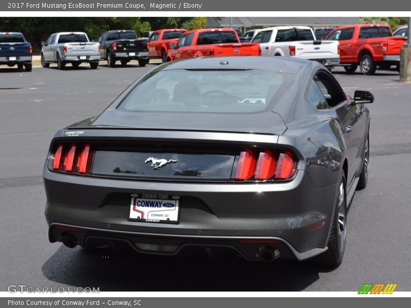 Magnetic / Ebony 2017 Ford Mustang EcoBoost Premium Coupe