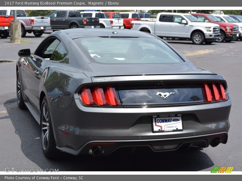 Magnetic / Ebony 2017 Ford Mustang EcoBoost Premium Coupe