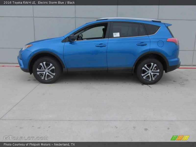 Electric Storm Blue / Black 2016 Toyota RAV4 LE