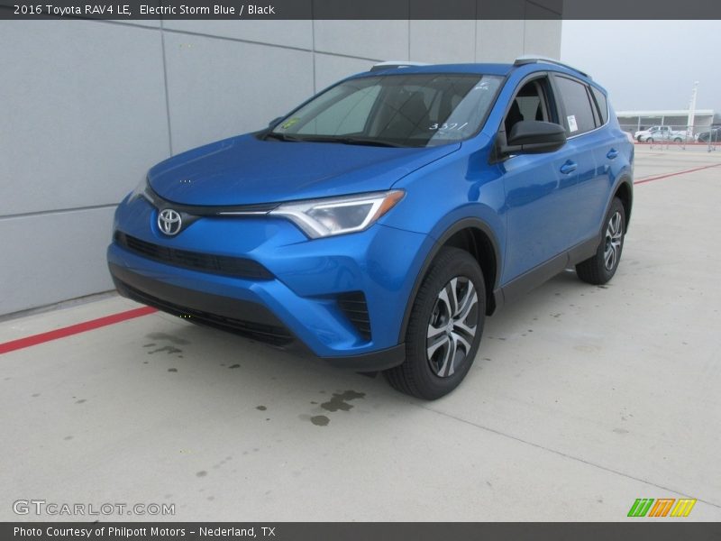 Electric Storm Blue / Black 2016 Toyota RAV4 LE