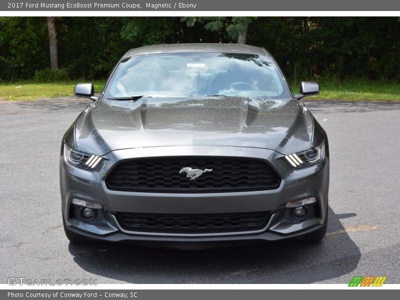 Magnetic / Ebony 2017 Ford Mustang EcoBoost Premium Coupe