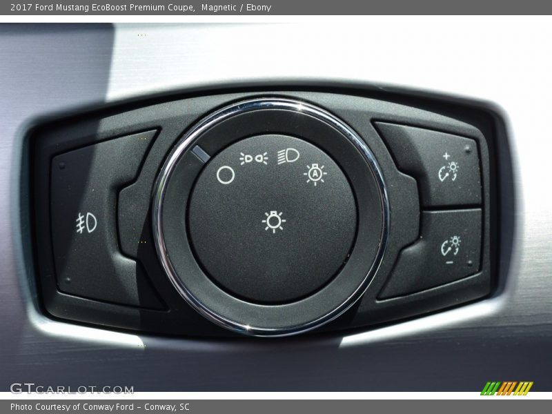 Magnetic / Ebony 2017 Ford Mustang EcoBoost Premium Coupe