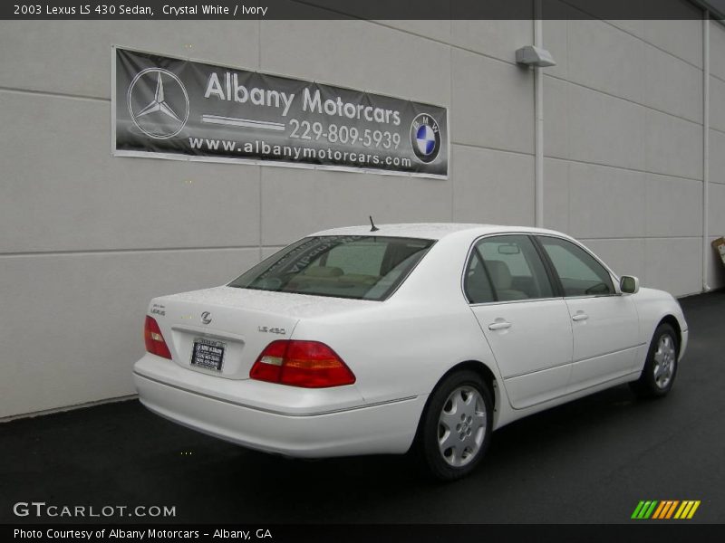 Crystal White / Ivory 2003 Lexus LS 430 Sedan
