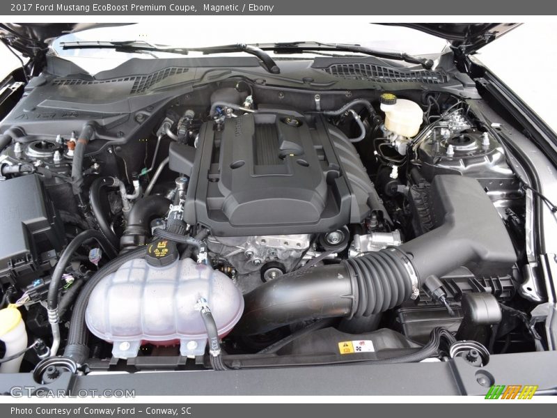 Magnetic / Ebony 2017 Ford Mustang EcoBoost Premium Coupe
