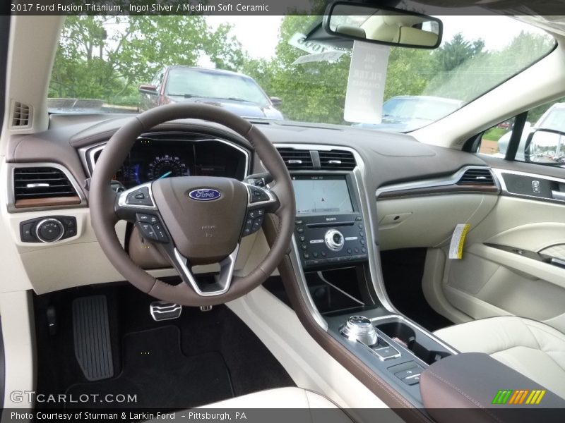 Ingot Silver / Medium Soft Ceramic 2017 Ford Fusion Titanium