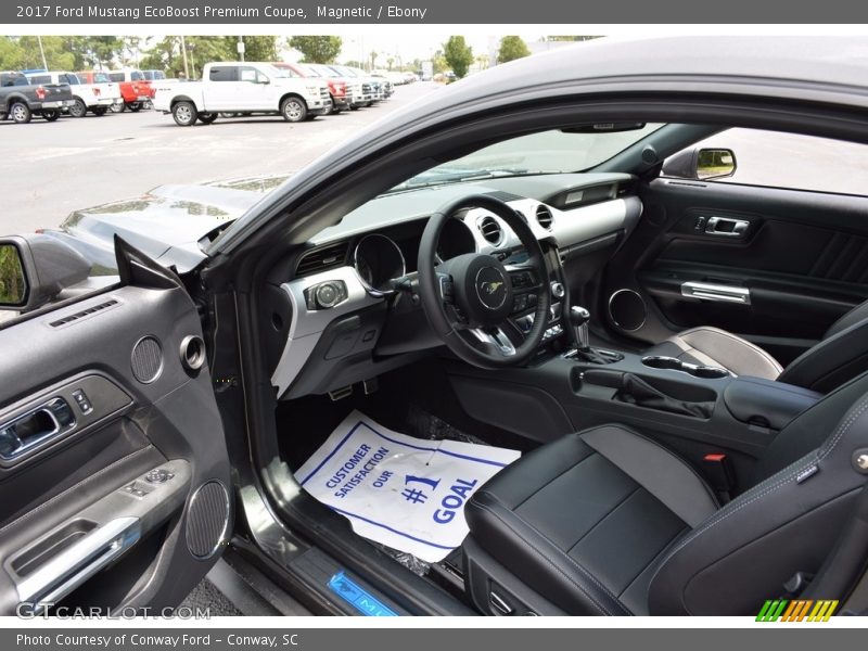 Magnetic / Ebony 2017 Ford Mustang EcoBoost Premium Coupe