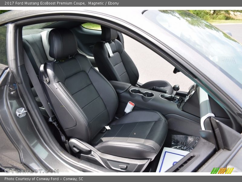 Magnetic / Ebony 2017 Ford Mustang EcoBoost Premium Coupe