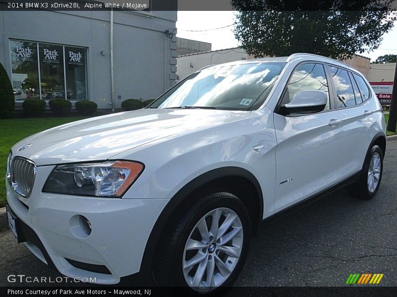 Alpine White / Mojave 2014 BMW X3 xDrive28i