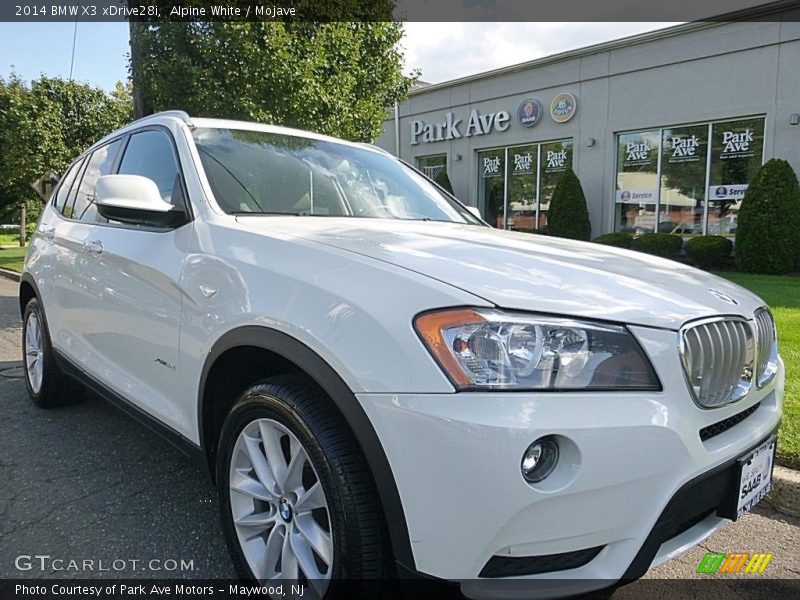 Alpine White / Mojave 2014 BMW X3 xDrive28i