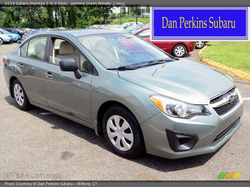 Jasmine Green Metallic / Ivory 2014 Subaru Impreza 2.0i 4 Door