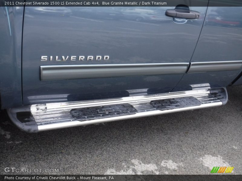 Blue Granite Metallic / Dark Titanium 2011 Chevrolet Silverado 1500 LS Extended Cab 4x4