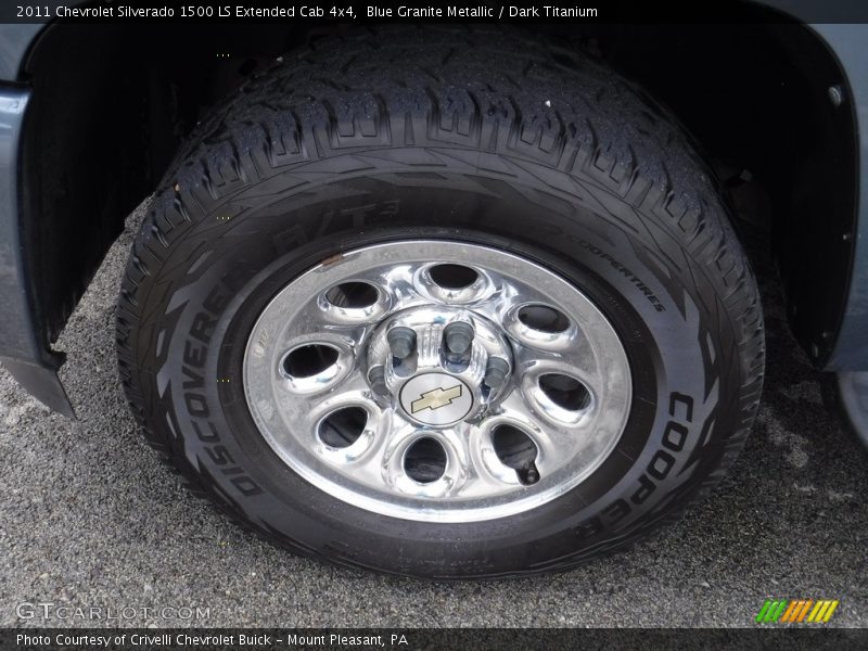 Blue Granite Metallic / Dark Titanium 2011 Chevrolet Silverado 1500 LS Extended Cab 4x4