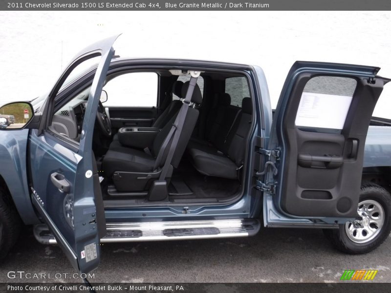 Blue Granite Metallic / Dark Titanium 2011 Chevrolet Silverado 1500 LS Extended Cab 4x4