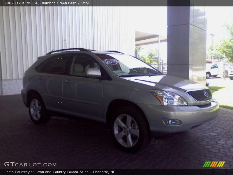 Bamboo Green Pearl / Ivory 2007 Lexus RX 350