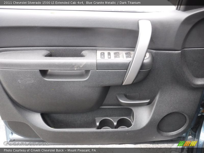 Blue Granite Metallic / Dark Titanium 2011 Chevrolet Silverado 1500 LS Extended Cab 4x4