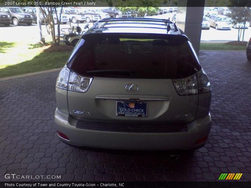 Bamboo Green Pearl / Ivory 2007 Lexus RX 350