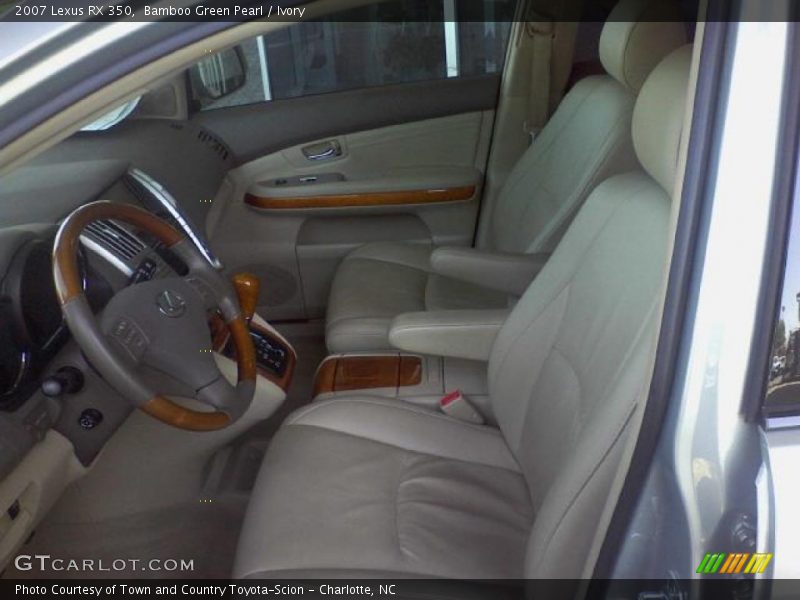Bamboo Green Pearl / Ivory 2007 Lexus RX 350