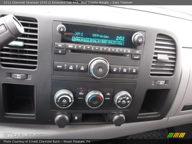 Blue Granite Metallic / Dark Titanium 2011 Chevrolet Silverado 1500 LS Extended Cab 4x4