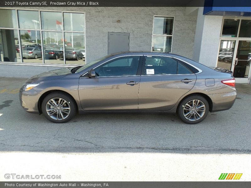 Predawn Gray Mica / Black 2017 Toyota Camry SE