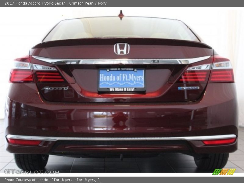 Crimson Pearl / Ivory 2017 Honda Accord Hybrid Sedan