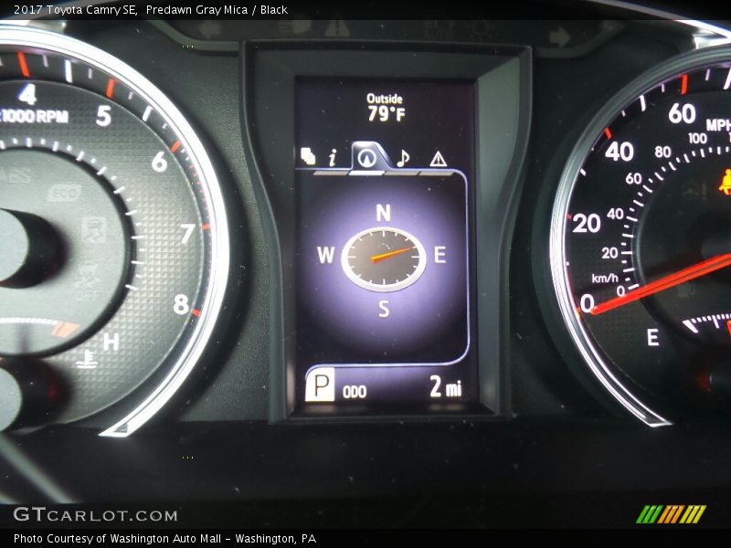 Predawn Gray Mica / Black 2017 Toyota Camry SE