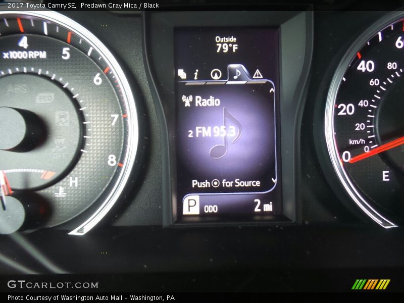 Predawn Gray Mica / Black 2017 Toyota Camry SE