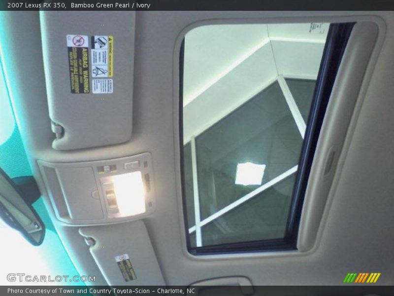 Bamboo Green Pearl / Ivory 2007 Lexus RX 350