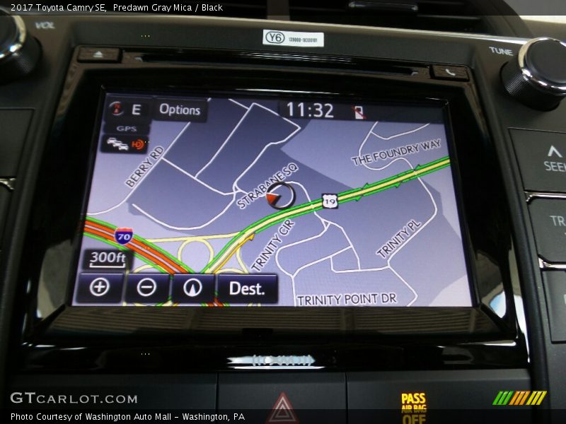 Navigation of 2017 Camry SE