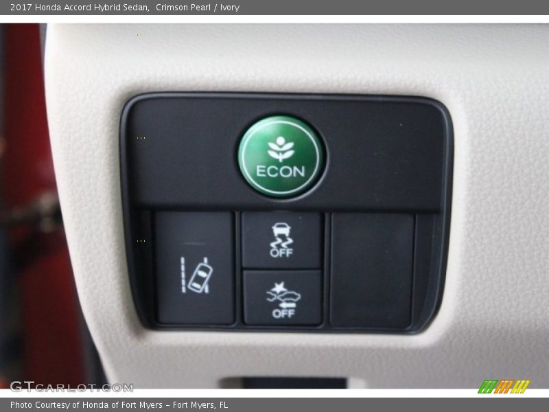 Controls of 2017 Accord Hybrid Sedan