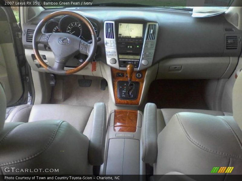 Bamboo Green Pearl / Ivory 2007 Lexus RX 350