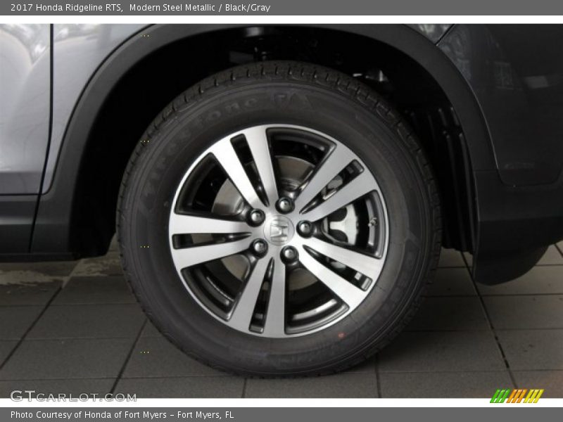 Modern Steel Metallic / Black/Gray 2017 Honda Ridgeline RTS