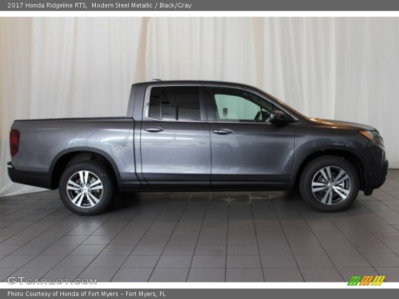 Modern Steel Metallic / Black/Gray 2017 Honda Ridgeline RTS