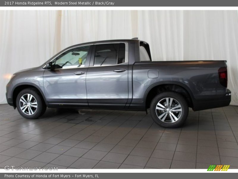 Modern Steel Metallic / Black/Gray 2017 Honda Ridgeline RTS