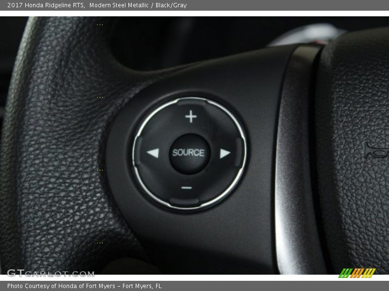 Modern Steel Metallic / Black/Gray 2017 Honda Ridgeline RTS