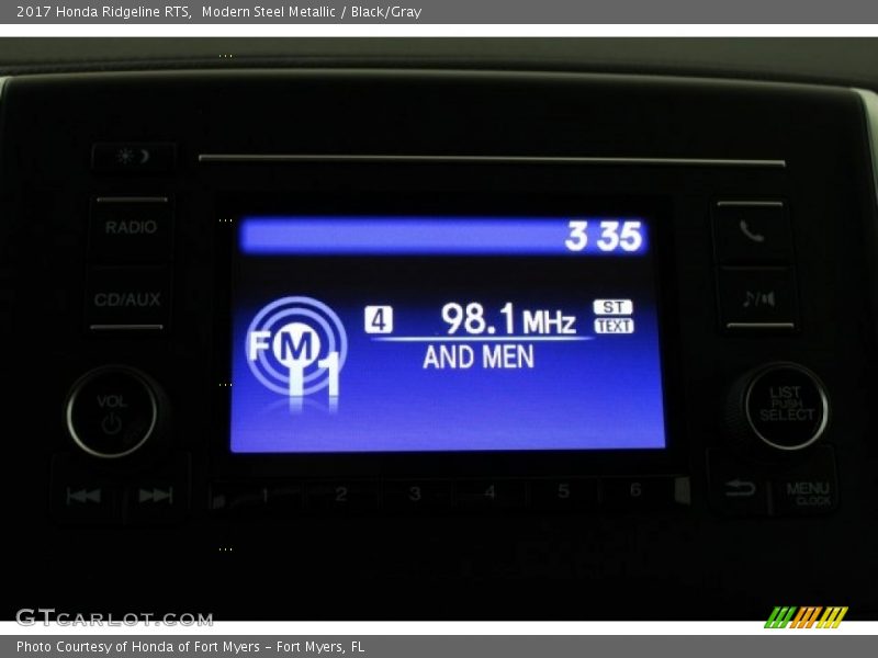 Modern Steel Metallic / Black/Gray 2017 Honda Ridgeline RTS