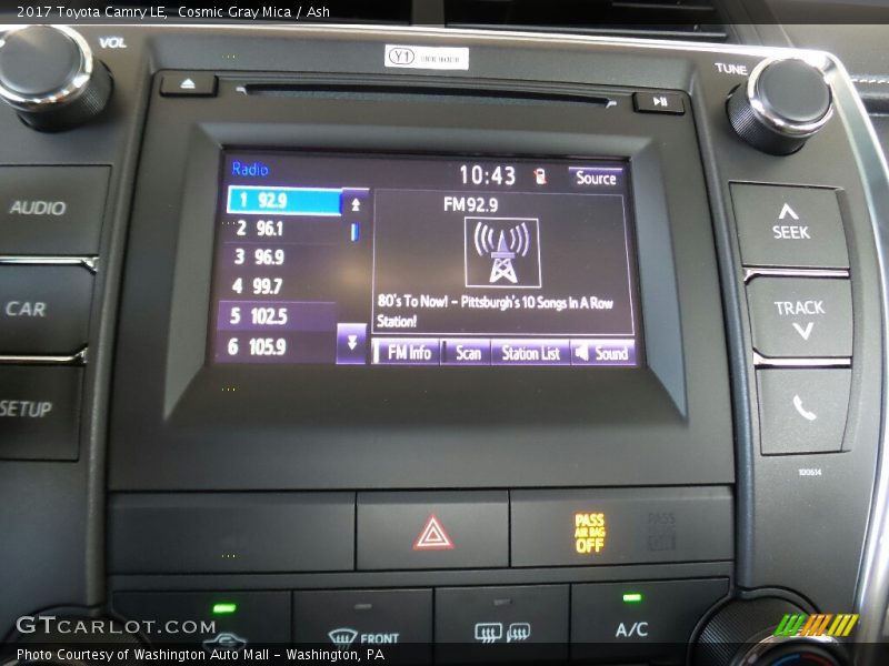 Cosmic Gray Mica / Ash 2017 Toyota Camry LE