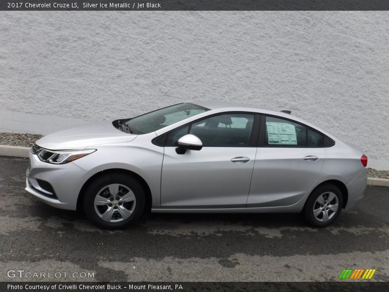 Silver Ice Metallic / Jet Black 2017 Chevrolet Cruze LS