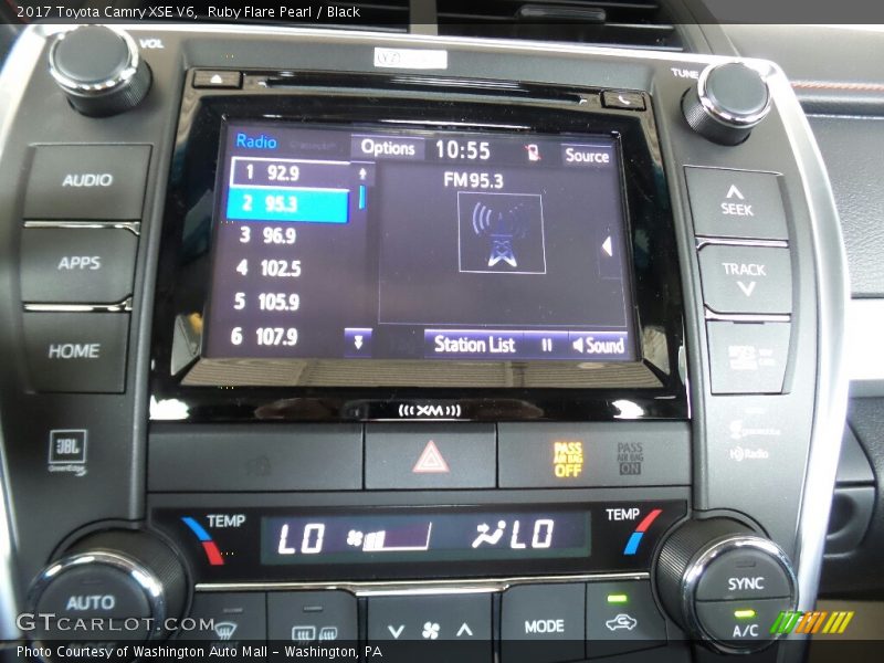 Ruby Flare Pearl / Black 2017 Toyota Camry XSE V6