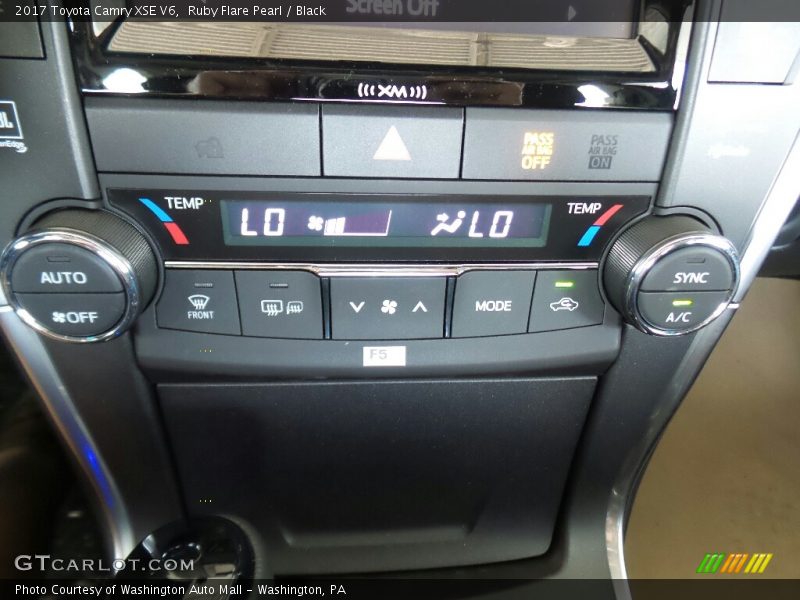 Ruby Flare Pearl / Black 2017 Toyota Camry XSE V6