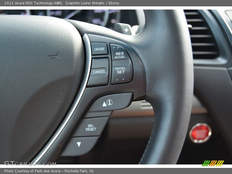 Graphite Luster Metallic / Ebony 2013 Acura RDX Technology AWD