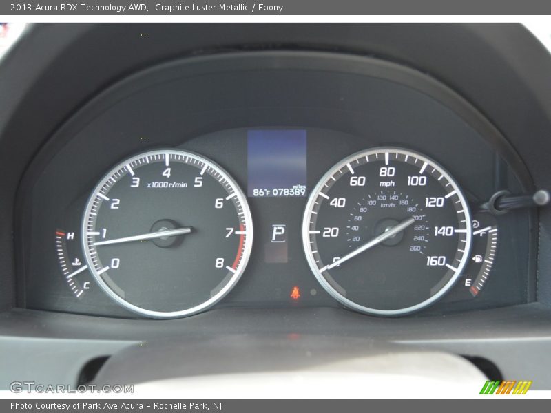 Graphite Luster Metallic / Ebony 2013 Acura RDX Technology AWD