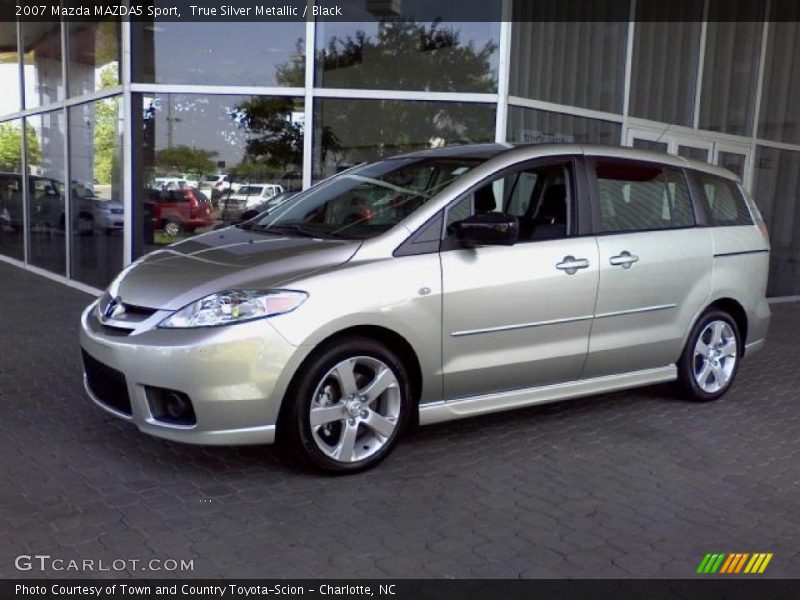 True Silver Metallic / Black 2007 Mazda MAZDA5 Sport