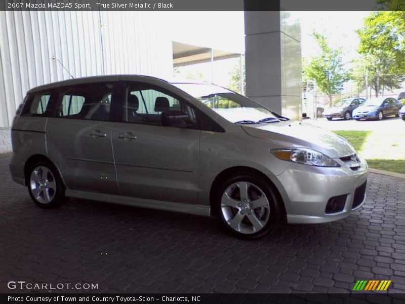 True Silver Metallic / Black 2007 Mazda MAZDA5 Sport
