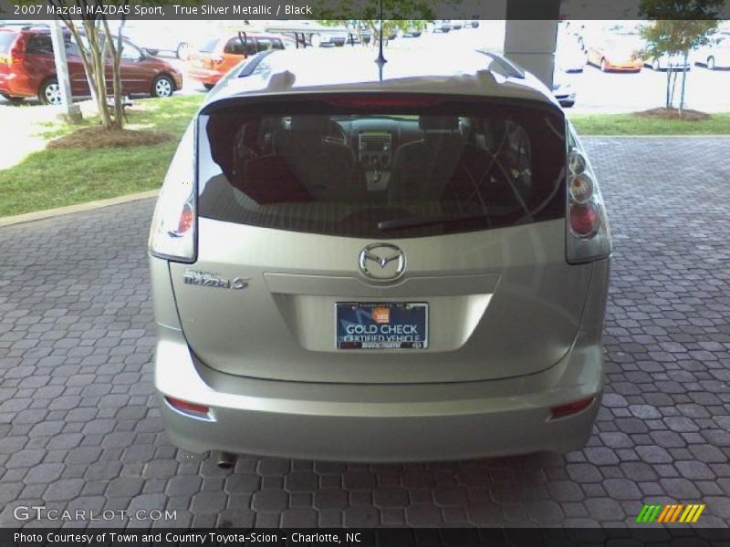 True Silver Metallic / Black 2007 Mazda MAZDA5 Sport