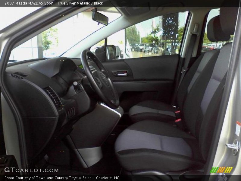 True Silver Metallic / Black 2007 Mazda MAZDA5 Sport