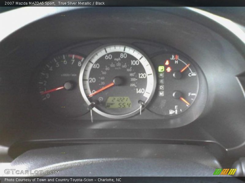 True Silver Metallic / Black 2007 Mazda MAZDA5 Sport