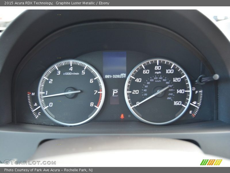 Graphite Luster Metallic / Ebony 2015 Acura RDX Technology